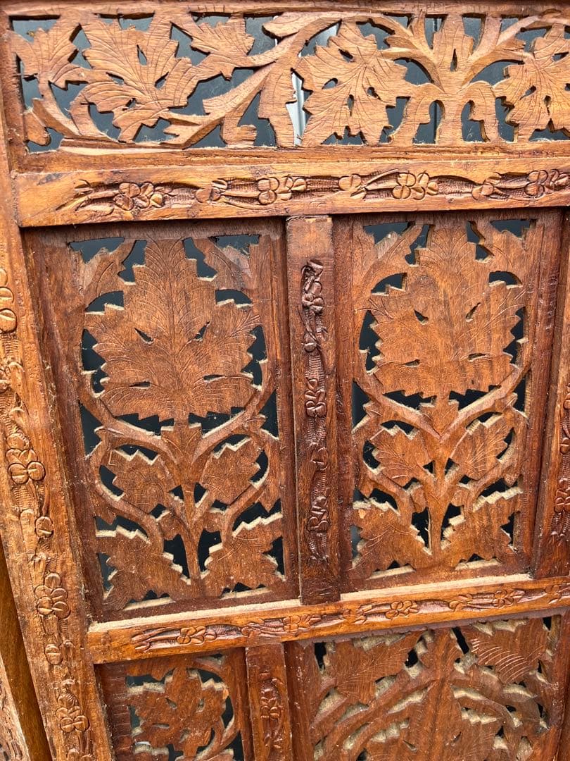 アジアンパーテーション 木製 間仕切り インドネシア