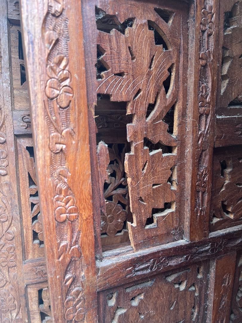 アジアンパーテーション 木製 間仕切り インドネシア