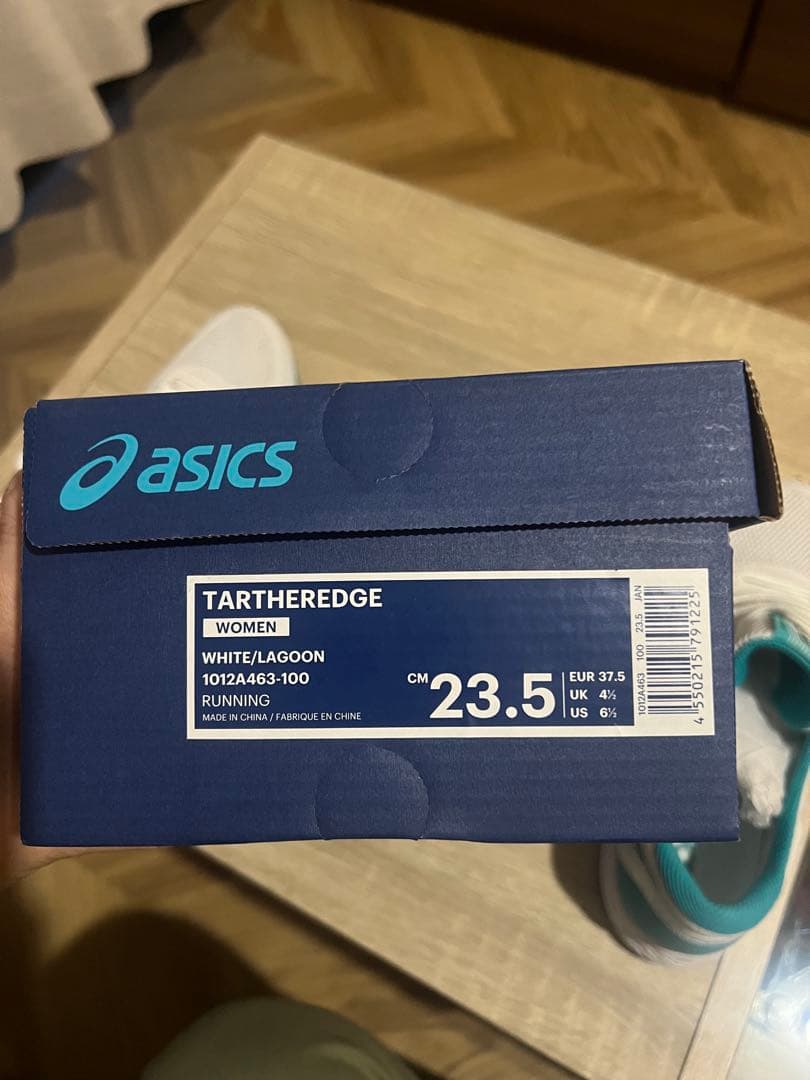 ASICS TARTHEREDGE ホワイト/ラグーン 23.5 cm