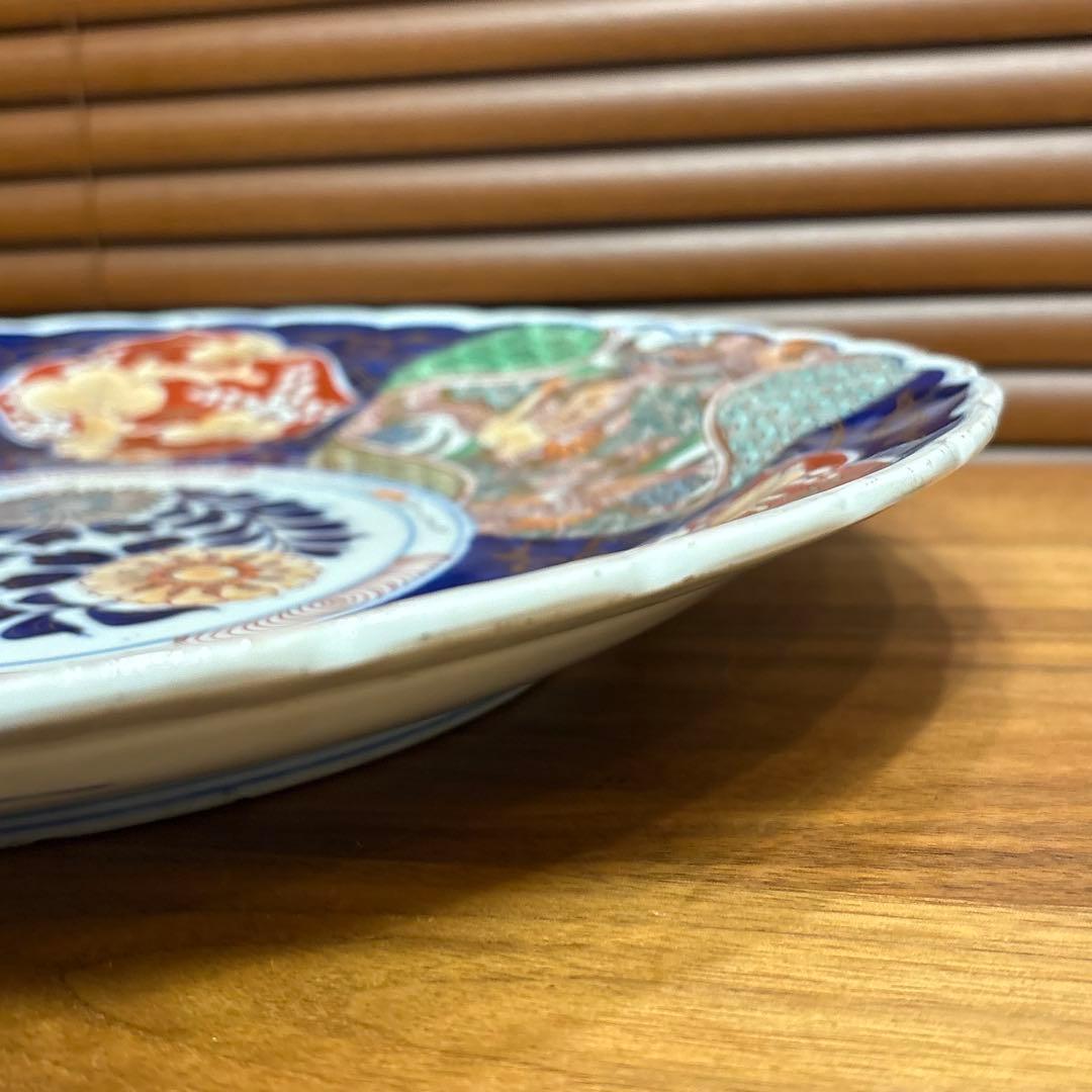 江戸時代◎古伊万里 赤絵　大皿　正月　御節　おもてなし