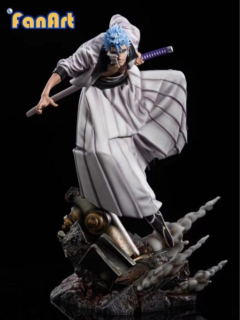 BLEACH 黒衣少年図 グリムジョー ガレージキット スタチュー①②