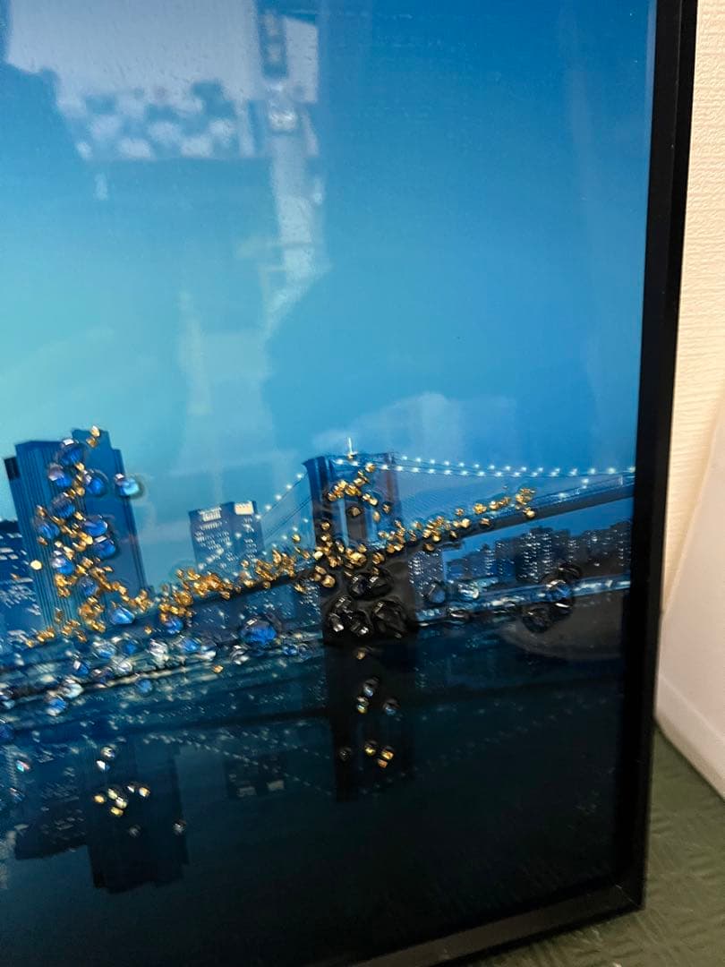 珍品！壁掛け夜景絵画装飾アート