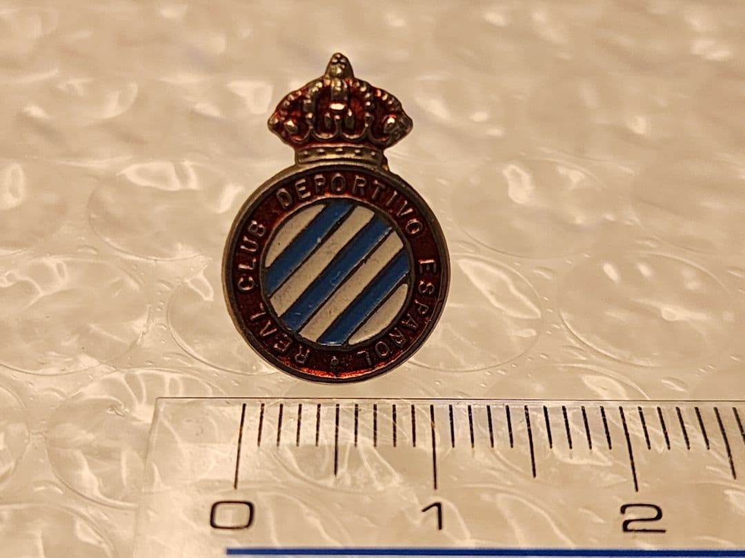 【希少・ヴィンテージ】RCDエスパニョール 旧エンブレム バッジ　ラ・リーガ