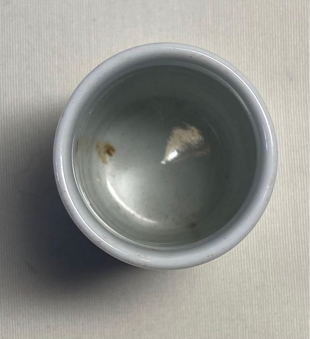 江戸　染付　鶴紋茶杓入　古染　茶道具　送料込み1007
