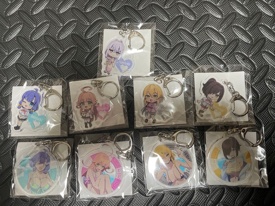 ぬきたし くじ引き堂 C賞 アクリルキーホルダー 9種コンプリートセット
