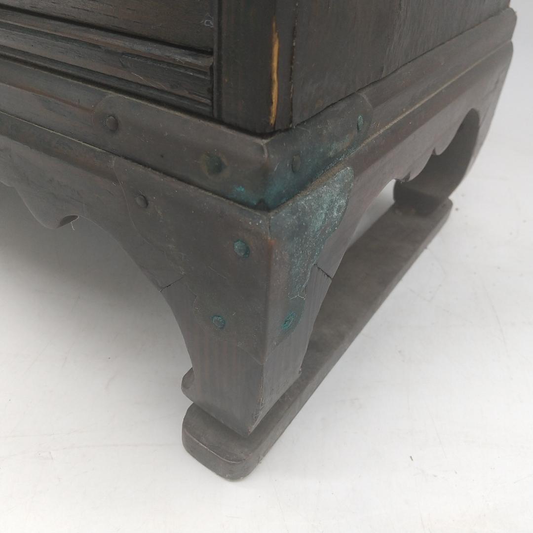 2664番 木製 李朝 薬箪笥 時代箪笥 アンティーク風キャビネット