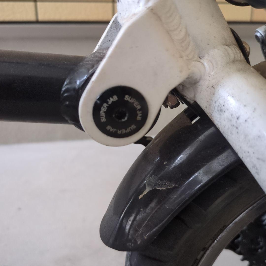 折りたたみ自転車 nanoo ホワイト Shimanoギア