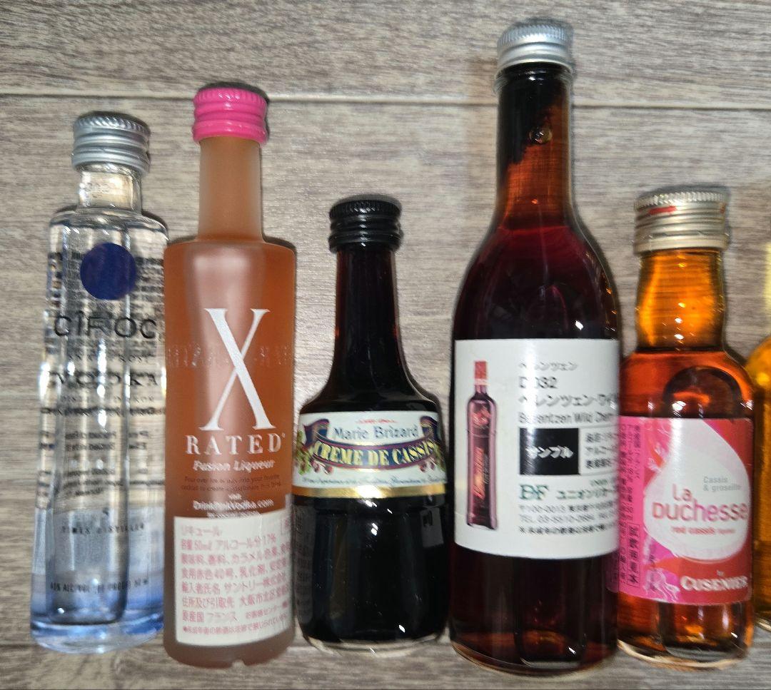 リキュール・ウイスキー・ウォッカ ミニボトルなど12本セット