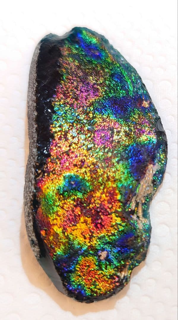 アフガニスタン産　ローマングラス　銀化ガラス　穴無し