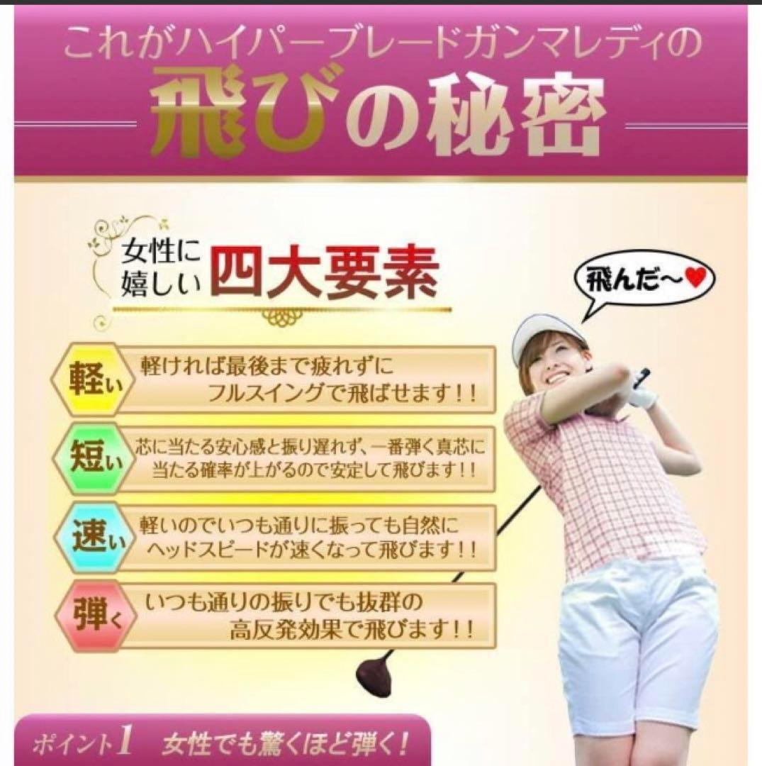 高反発＆超軽量シャフトで飛ばす ♥ ワークスゴルフ ハイパーブレードガンマレディ