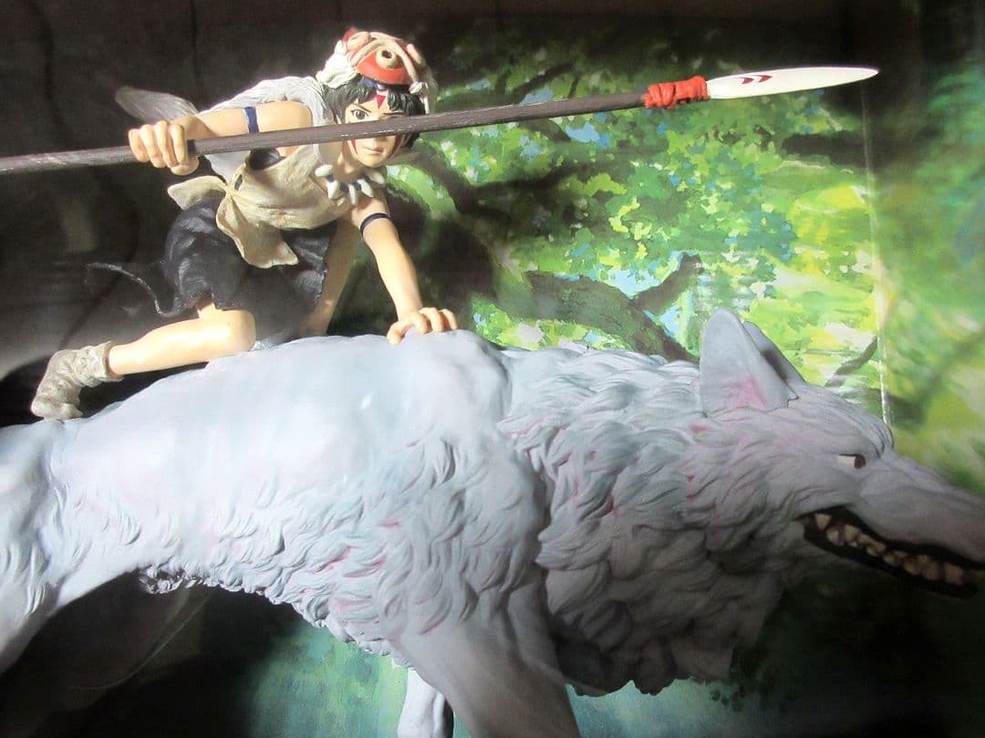 スタジオジブリ「もののけ姫　サンと犬神」フィギュア 未開封品／コミニカ、宮崎駿