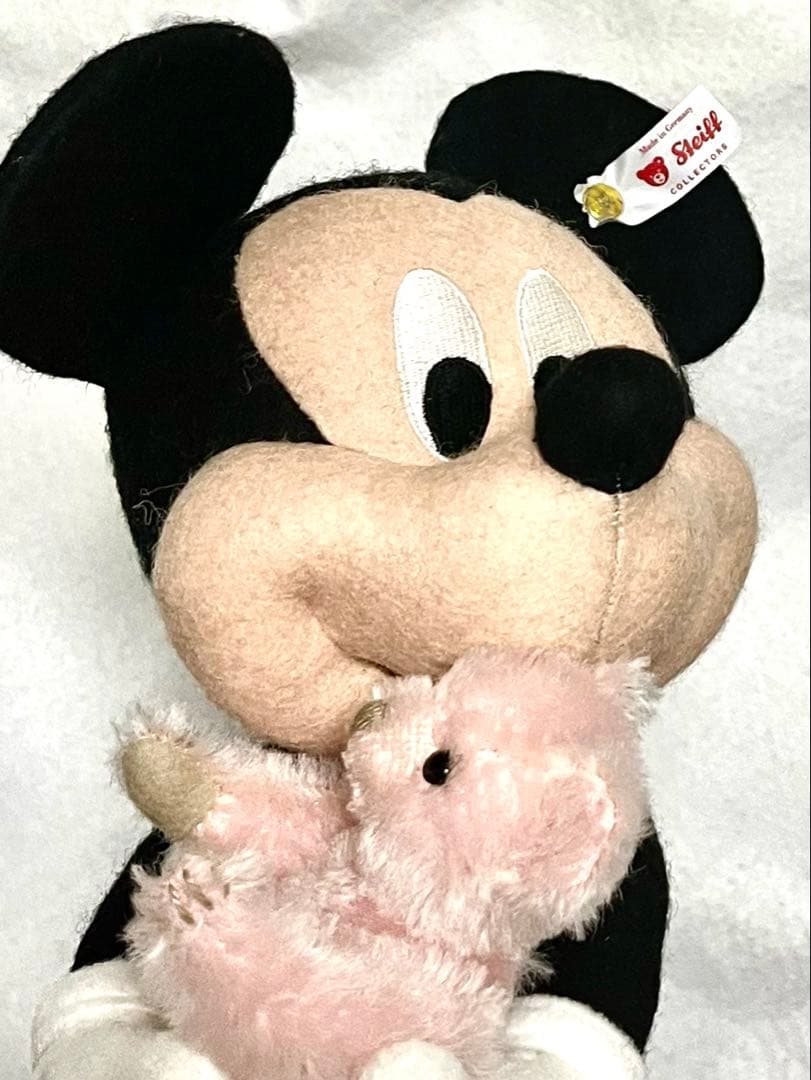 日本限定　ミッキーマウスとテディベア桜 シュタイフ