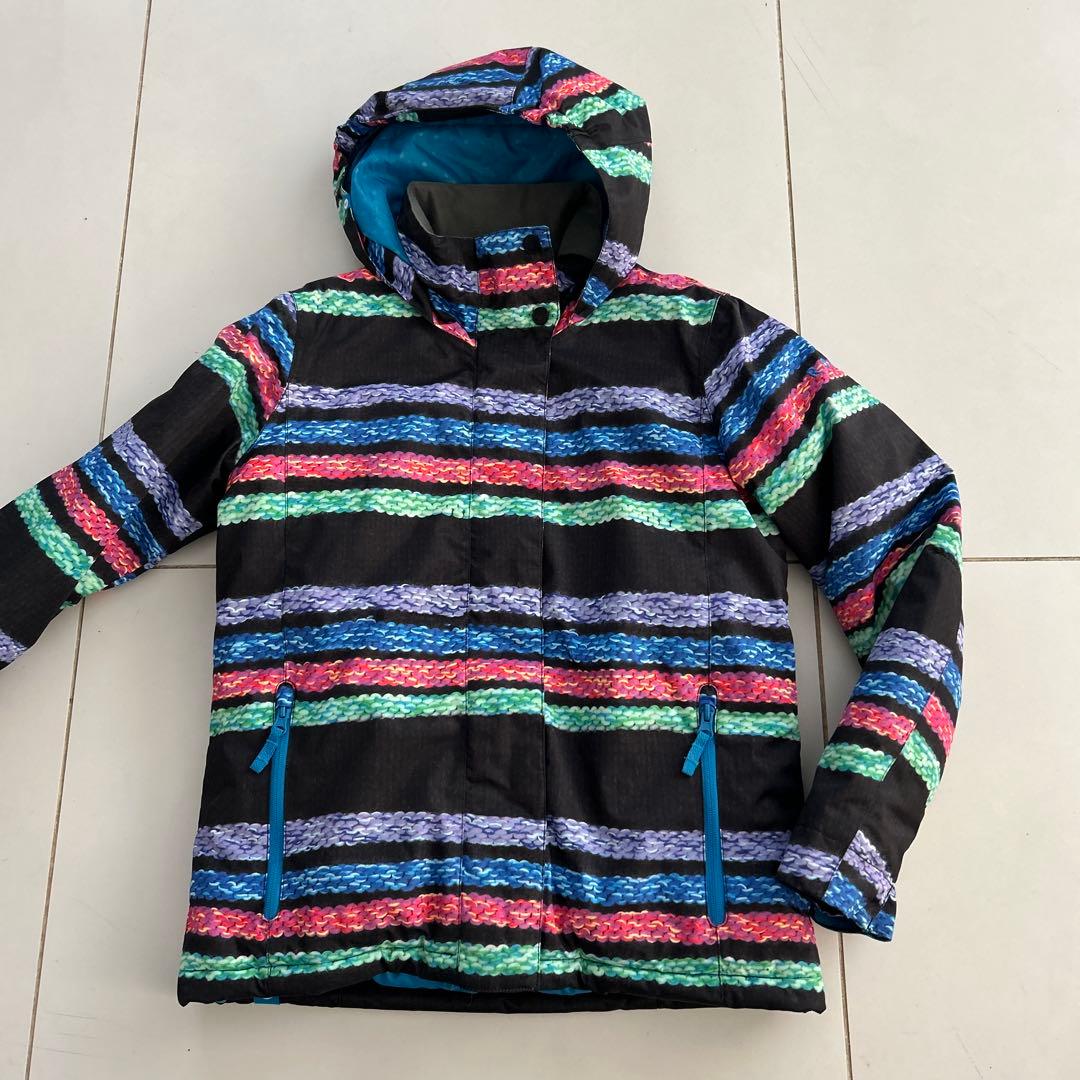 ROXYキッズ子供用スノーボードウエア　150 160 女の子用　毛糸柄　スキー