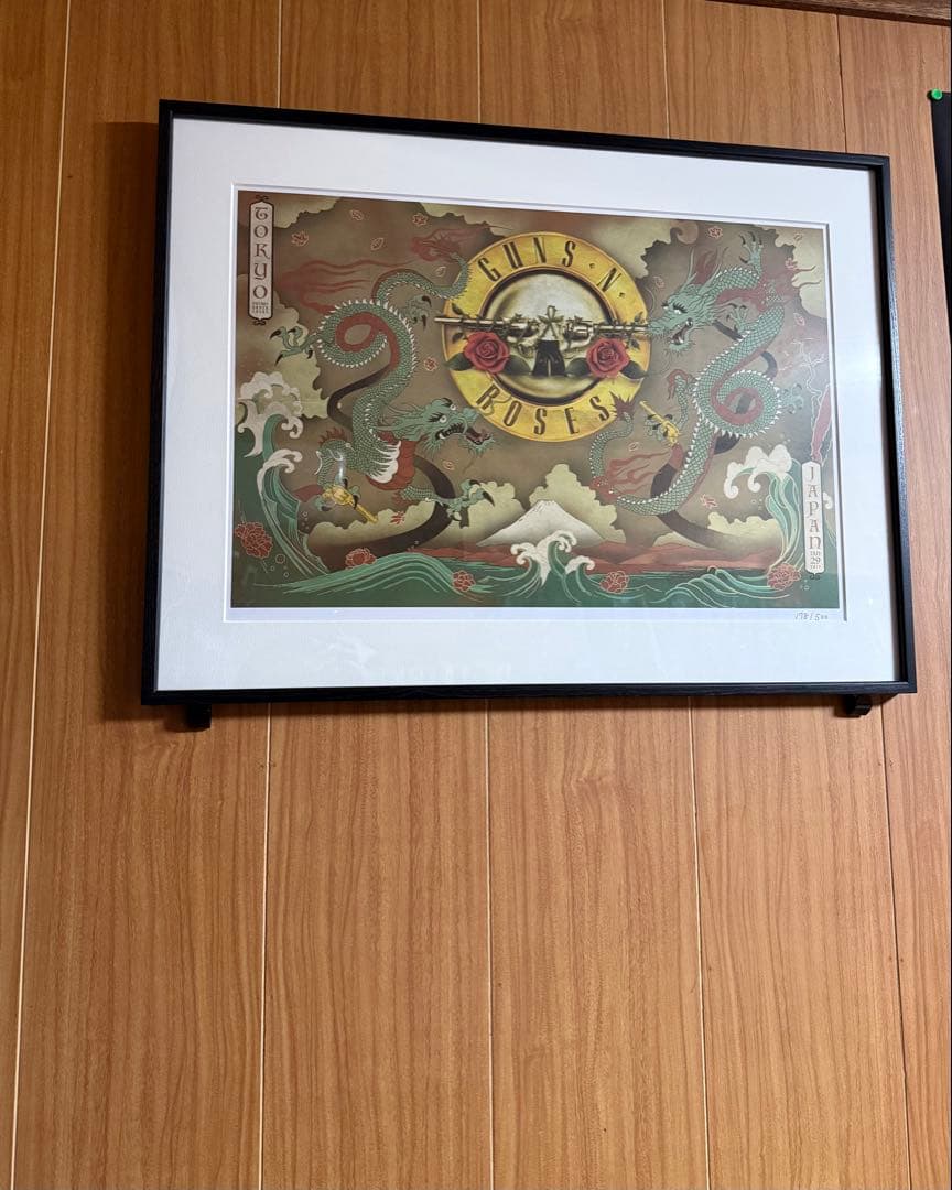 GUNS N' ROSES 2017 ジャパンツアー　500枚限定リトグラフ額装