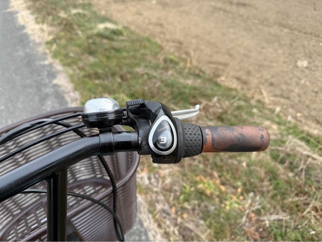 水色 電動アシスト自転車 低床タイプ バスケット付き