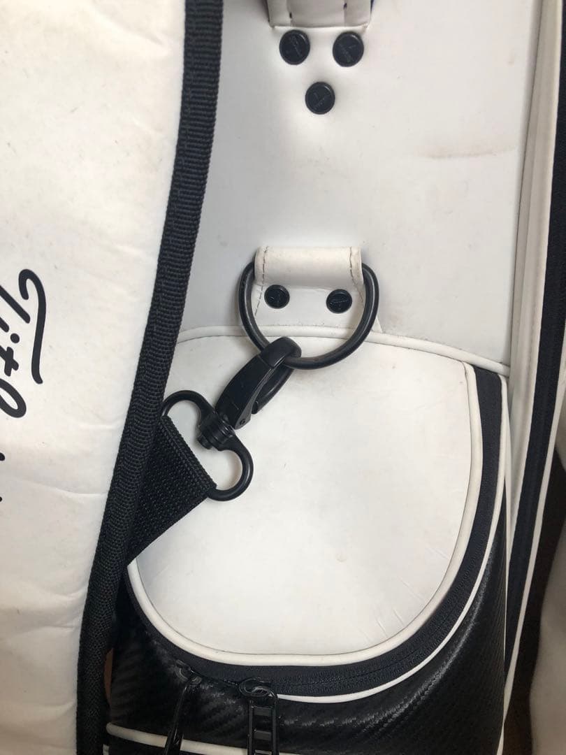 【送料込み】廃盤希少　タイトリスト　ホワイト　キャディバッグ