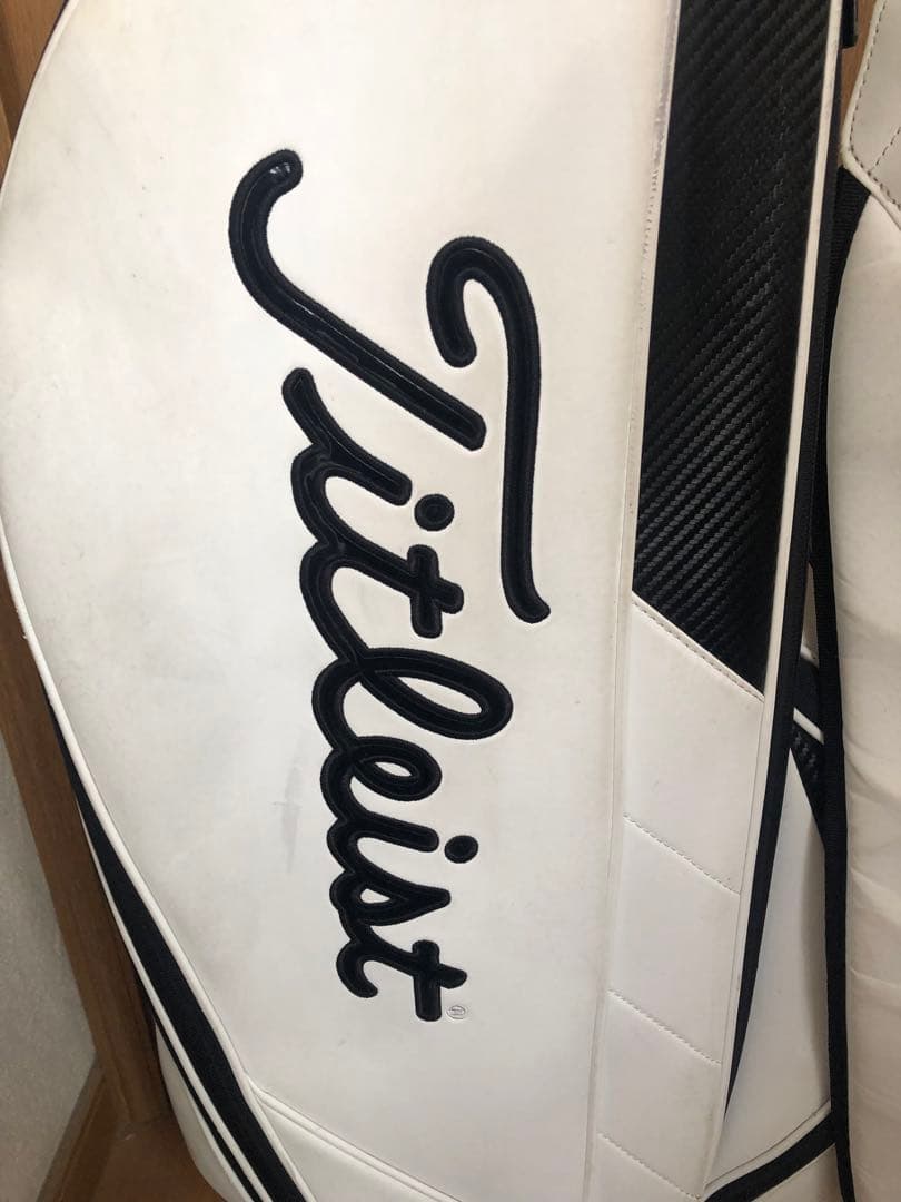 【送料込み】廃盤希少　タイトリスト　ホワイト　キャディバッグ