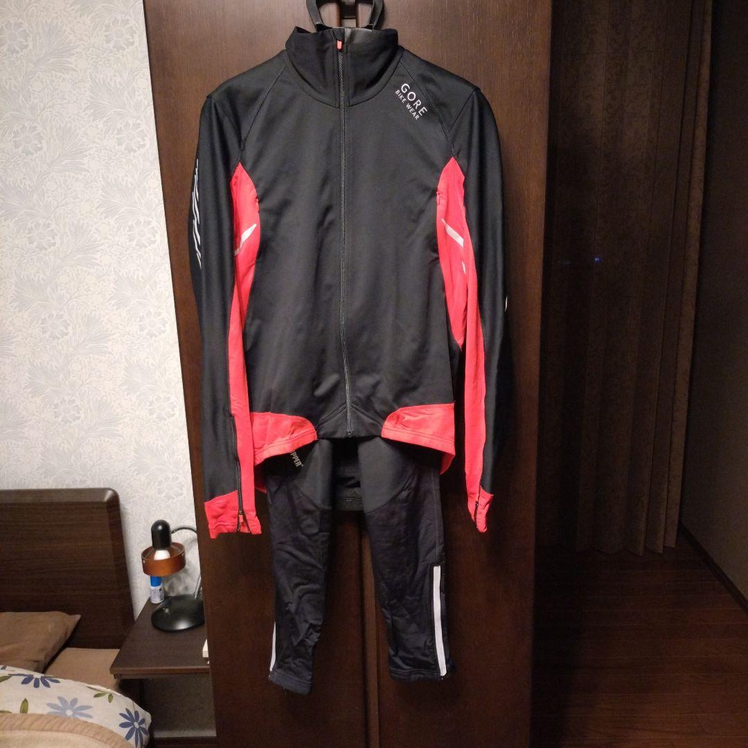 美品 ゴア バイク ウェア GORE BIKE WEAR 冬用上下 防風