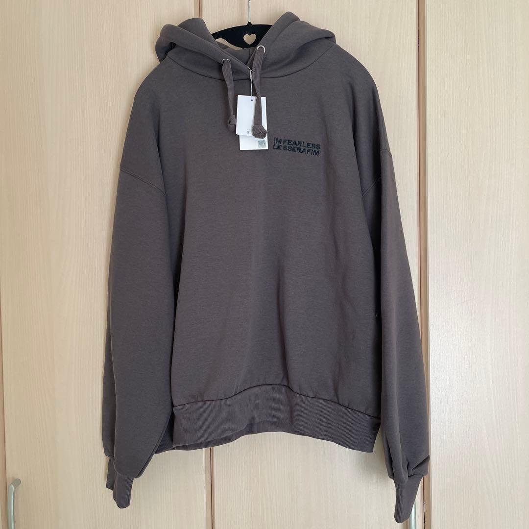 【MURUA】パーカーコラボルセラフィム　裏起毛　ルーズ フーディースウェットF