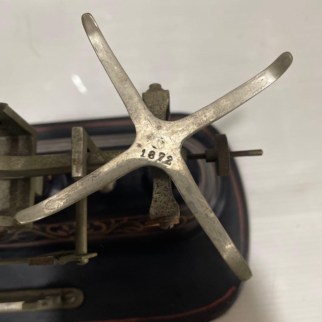 上皿天秤 はかり スケール 大阪 秤量 50匁 定錘 1872年製❓ 金属製