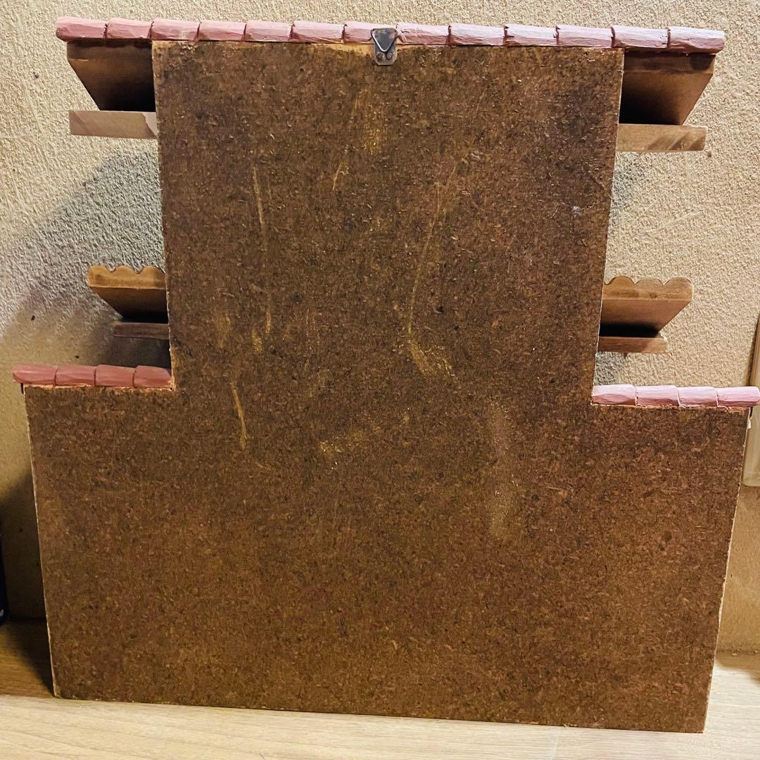 ミニチュア ドールハウス ジオラマ 木製 壁掛け 壁飾り チリ 民芸品 工芸品