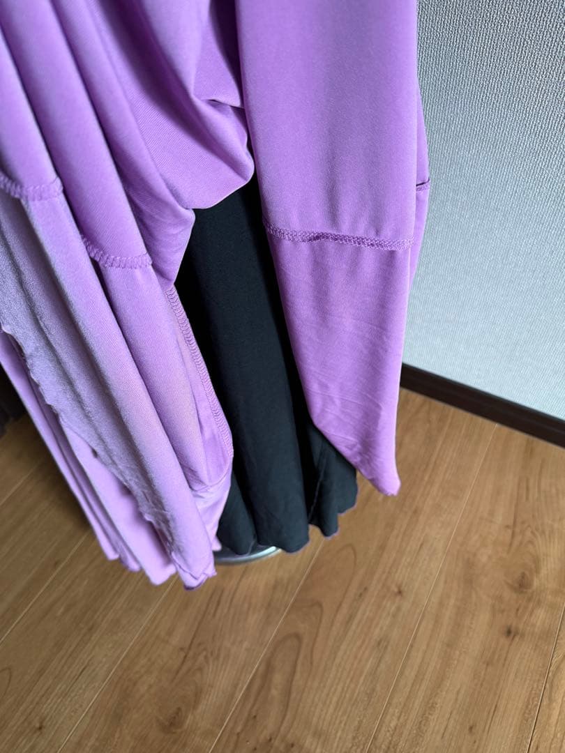 フラメンコ　リバーシブルニットワンピース　黒紫　ボレロセット　アルマフラメンカ