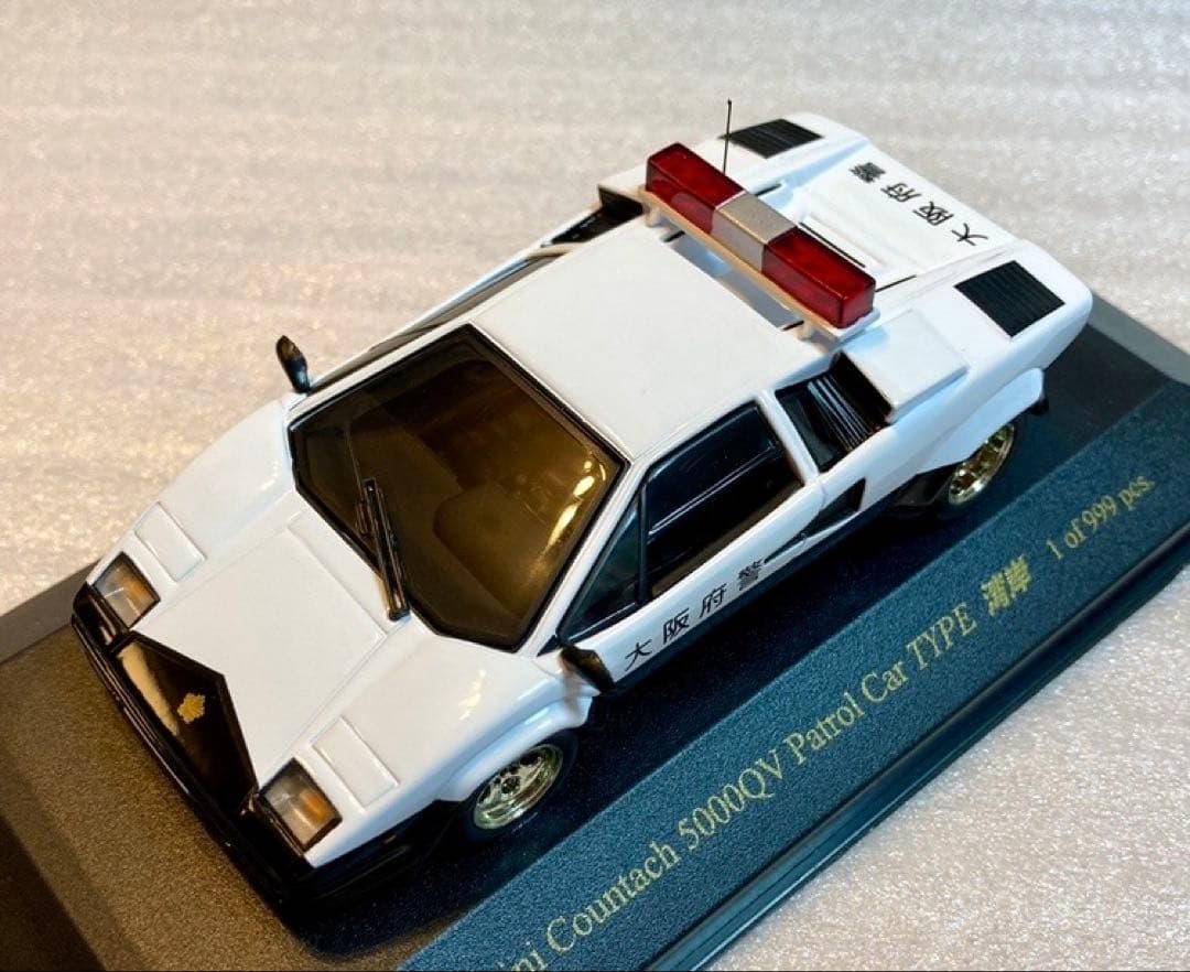 ジール特注 1/43 カウンタック5000QVパトロールカーTYPE湾岸 極美品