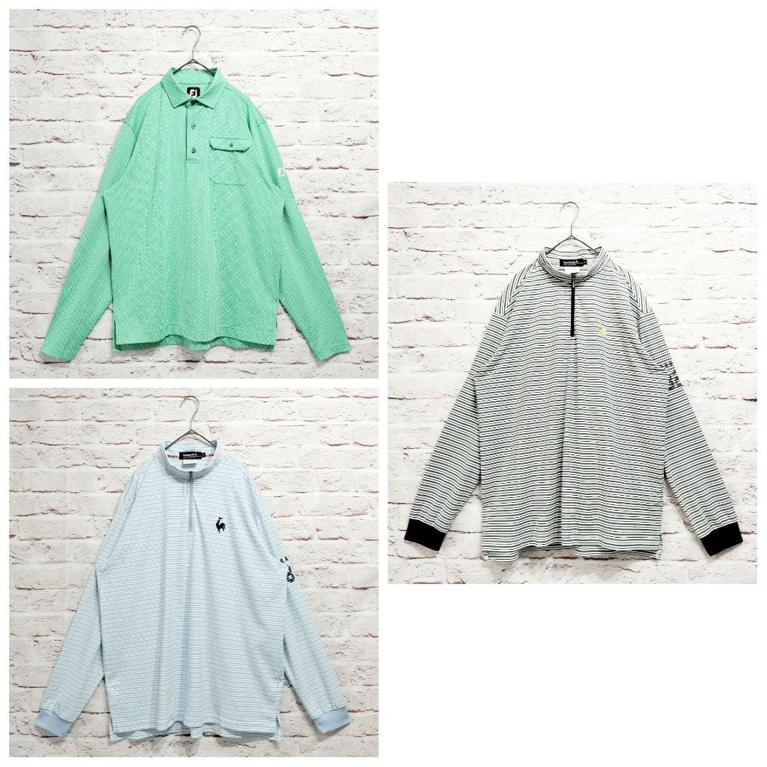 【超お得】極美品 GOLFポロシャツ3点セット フットジョイ ルコック