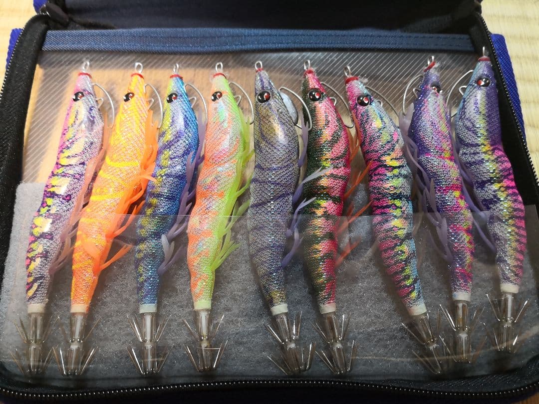 エギング DUEL パタパタ エギ 3.5号 19個セット ケース付き