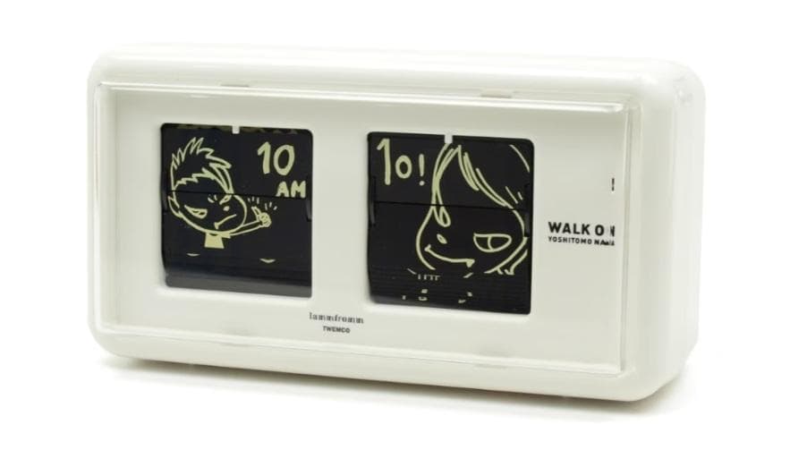 奈良美智 パタパタクロック WALK ON ホワイト ラムフロム 限定