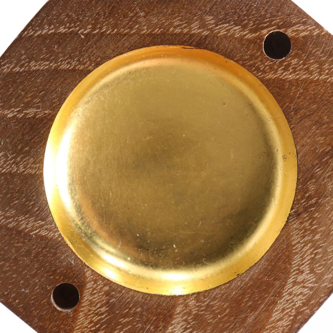 祥桑軒 光寿作 桑太鼓香合 茶道具 共箱共布　C896　N8