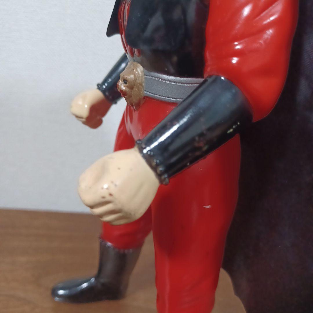 当時物　ブルマァク製「怪傑ライオン丸」黒マント付き希少ソフビフィギュア