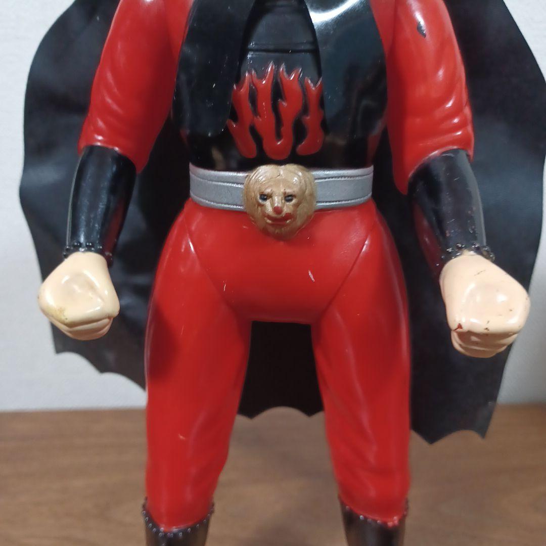 当時物　ブルマァク製「怪傑ライオン丸」黒マント付き希少ソフビフィギュア