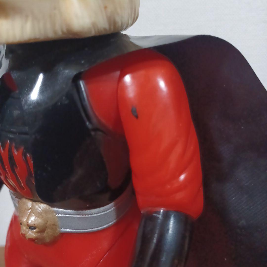 当時物　ブルマァク製「怪傑ライオン丸」黒マント付き希少ソフビフィギュア