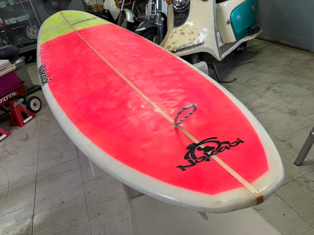 岡山手渡しロングボード　懐かしいパフォーマンス系9ft サーフィン　海遊び