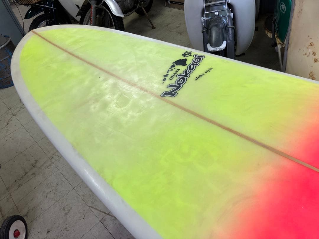 岡山手渡しロングボード　懐かしいパフォーマンス系9ft サーフィン　海遊び