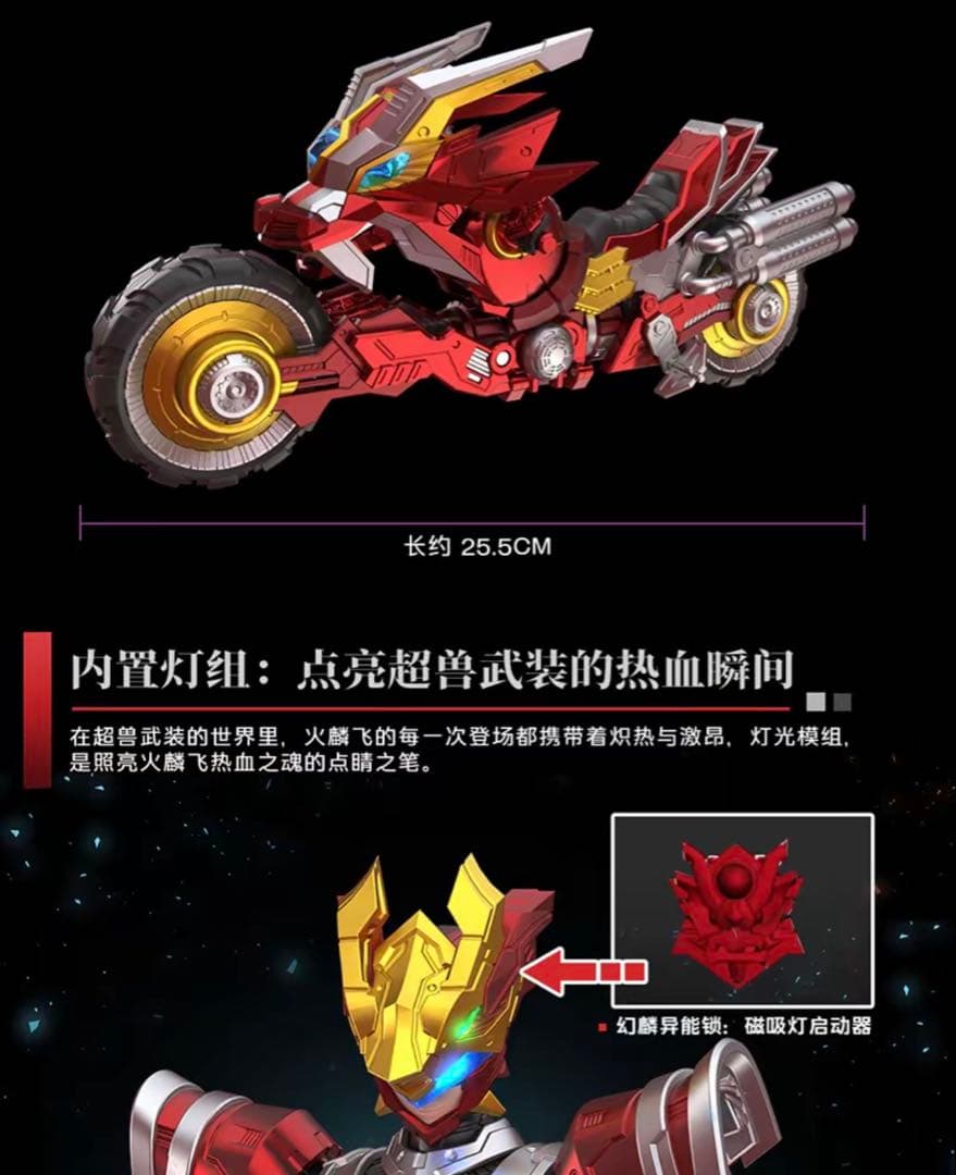 超獣武装-火麟飛-閃光速メカ付き組み立てモデル