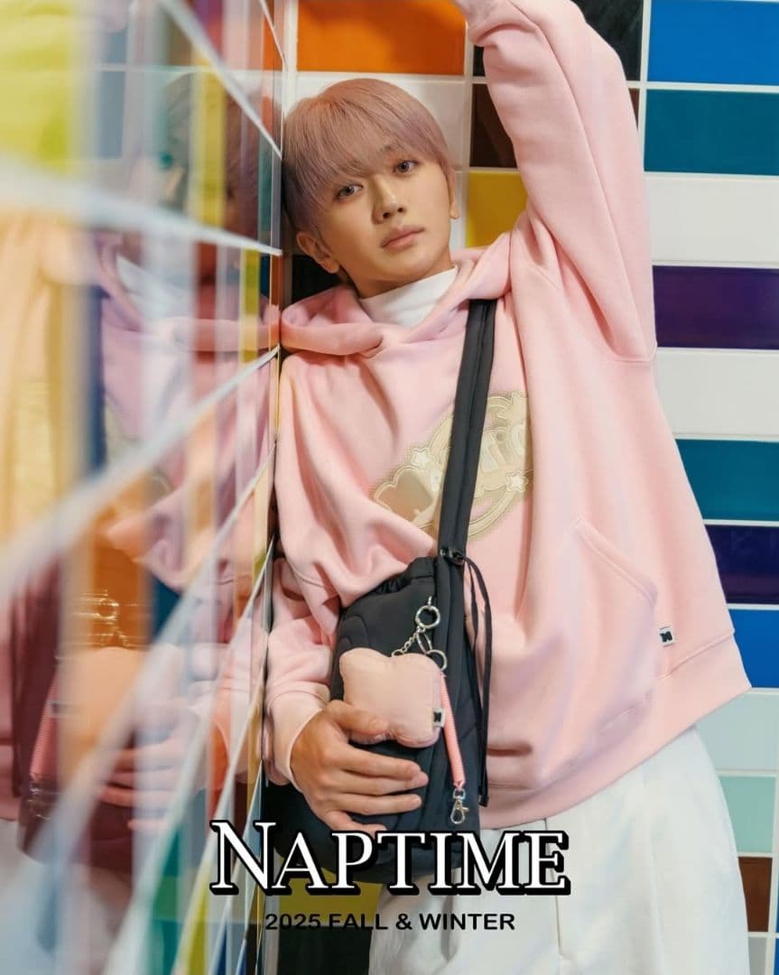 NAPTIME 2025 FALL & WINTER フーディー ピンク