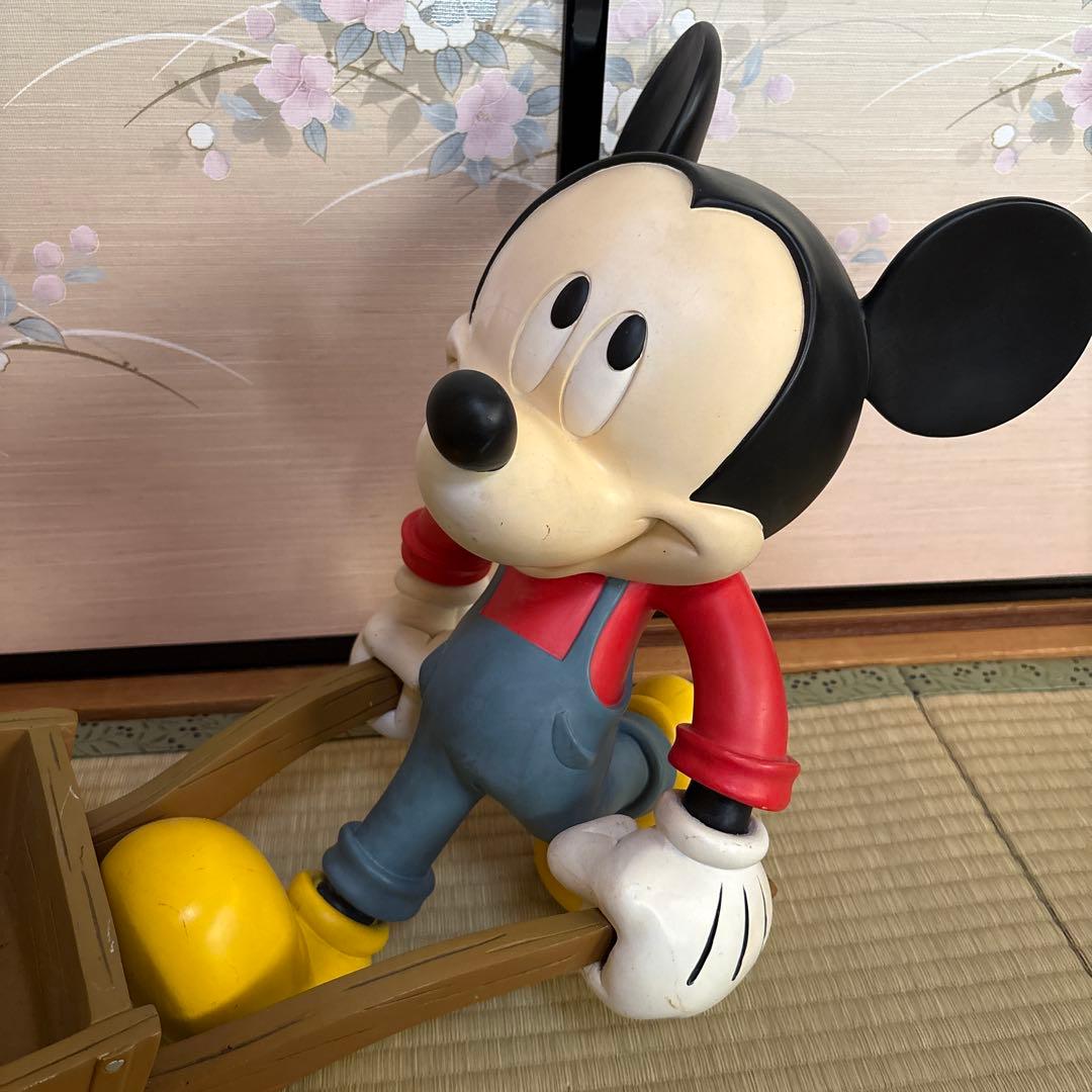 希少　ミッキーマウス　ディズニー　特大　陶器　置物　レトロ　コレクター