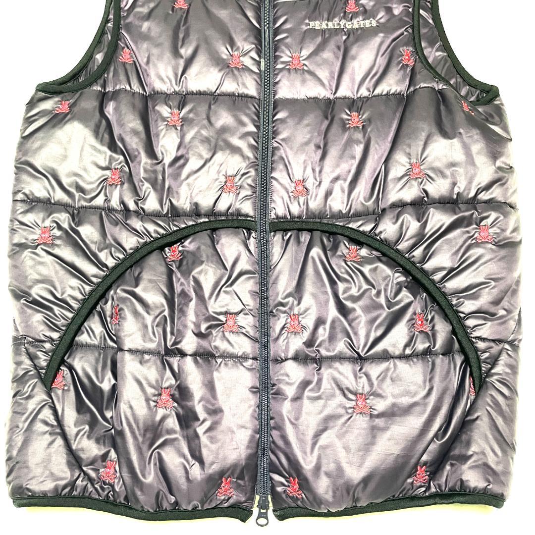 【フォロー割】 美品 パーリーゲイツ 中綿ベスト サイズ5 肉厚 パープル