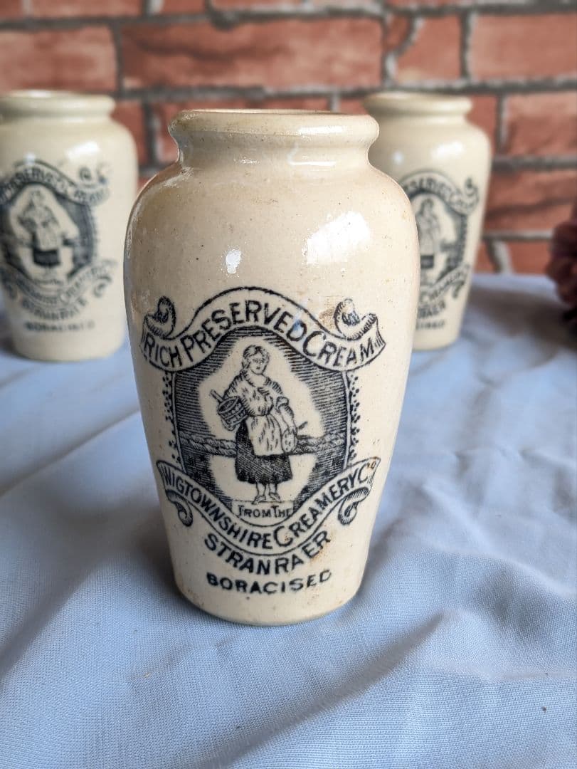 イギリス アンティーク RICHPRESERVED CREAM ボトル3本　D