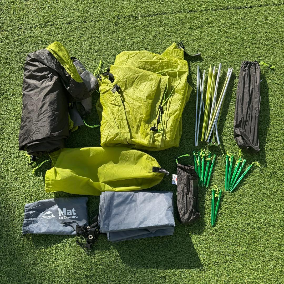 Naturehike Cloudup2 グリーン 軽量テント