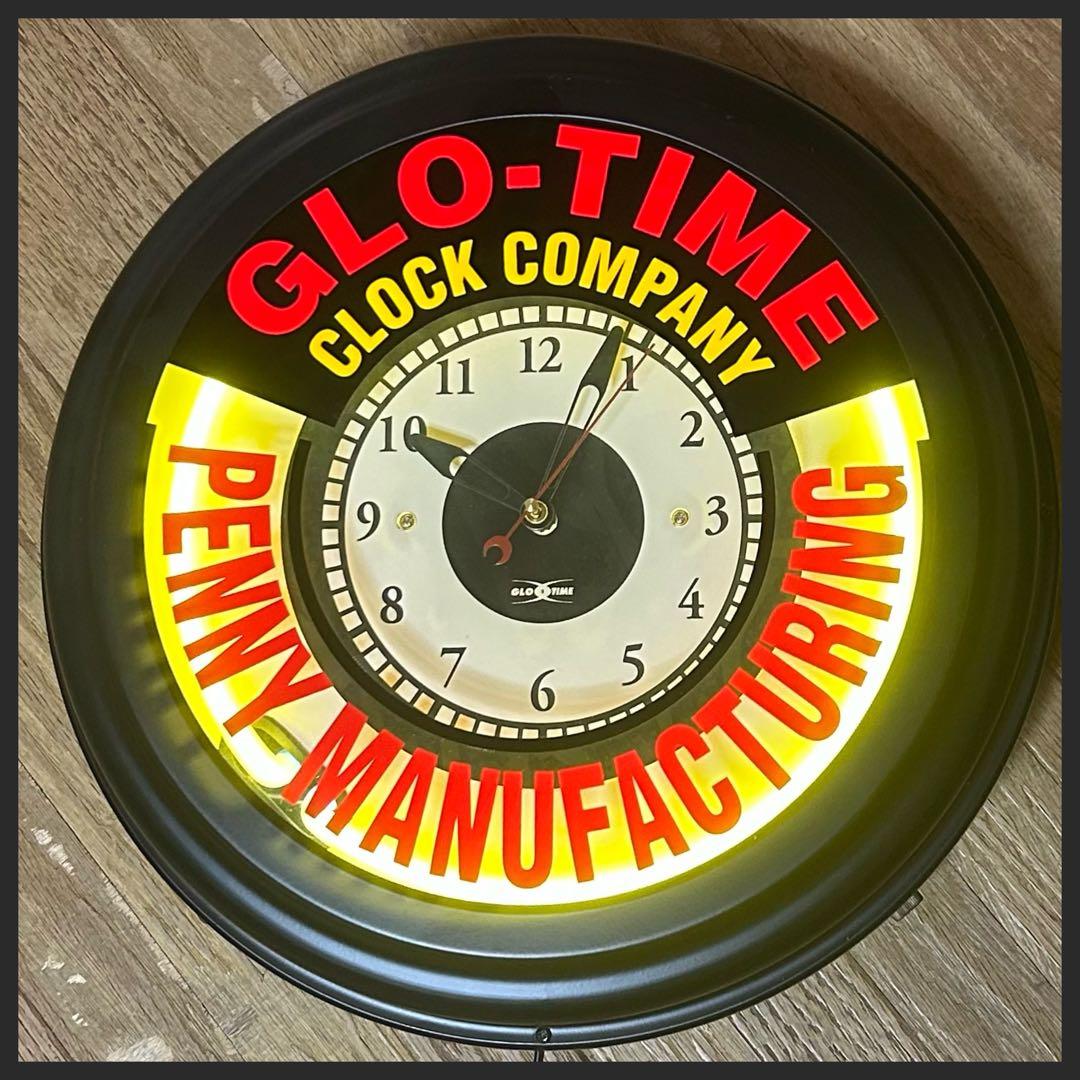 ネオン管　掛け時計　ネオンクロック　新品・未使用品
