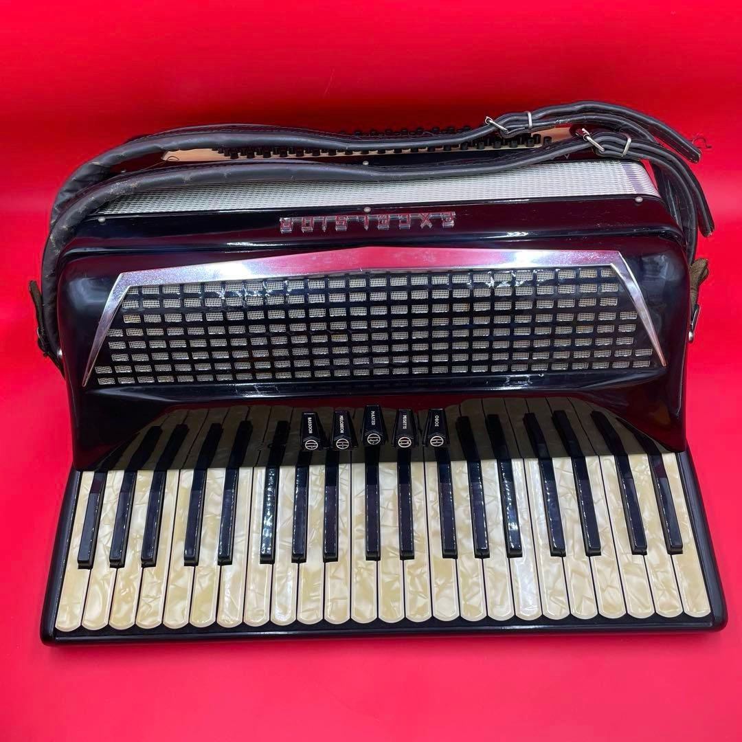 希少　EXCELSIOR mod.400　高級　アコーディオン　ケース付き　黒色