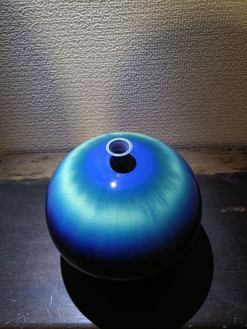 三代 徳田八十吉 壷 人間国宝 赤銘 九谷焼 共箱