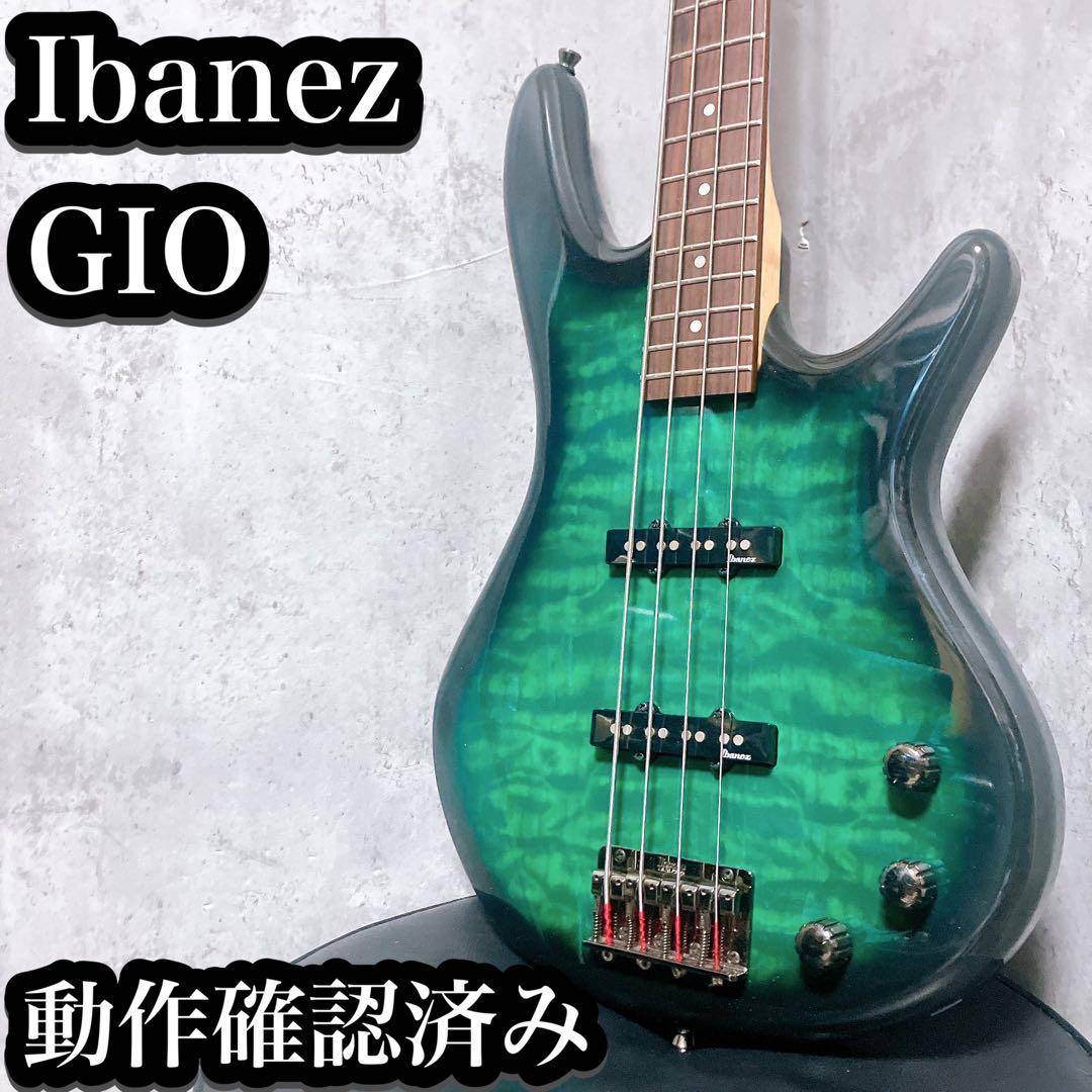 【良品】Ibanez エレキベース グリーンGSR370-TMS？