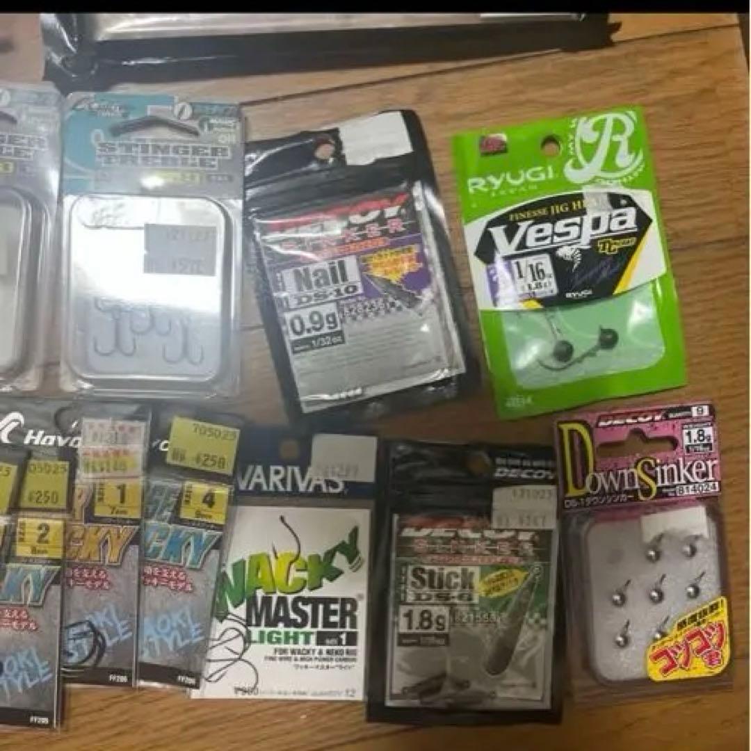 バス釣り引退セット ワーム小物大量 沈み蟲 カバースキャット フリックシェイク