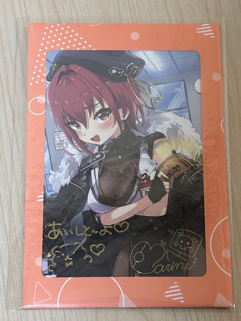 【ラブホルモン】宝鐘マリン 200万人　直筆メッセージ入りポストカード