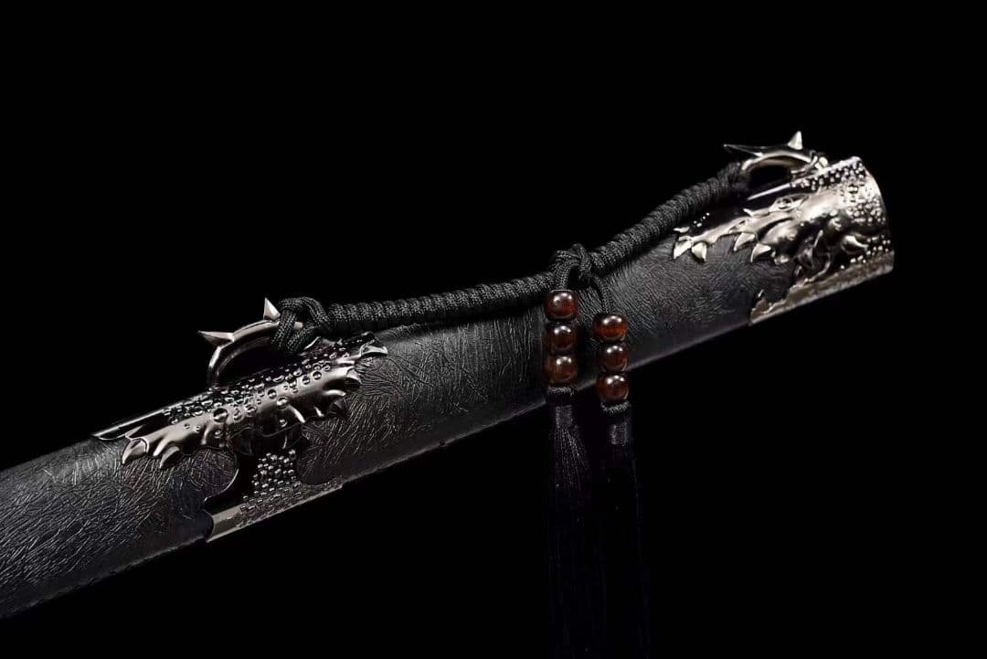 黒金古刀～龍牙唐刀 古兵器   武具　刀装具　日本刀　模造刀