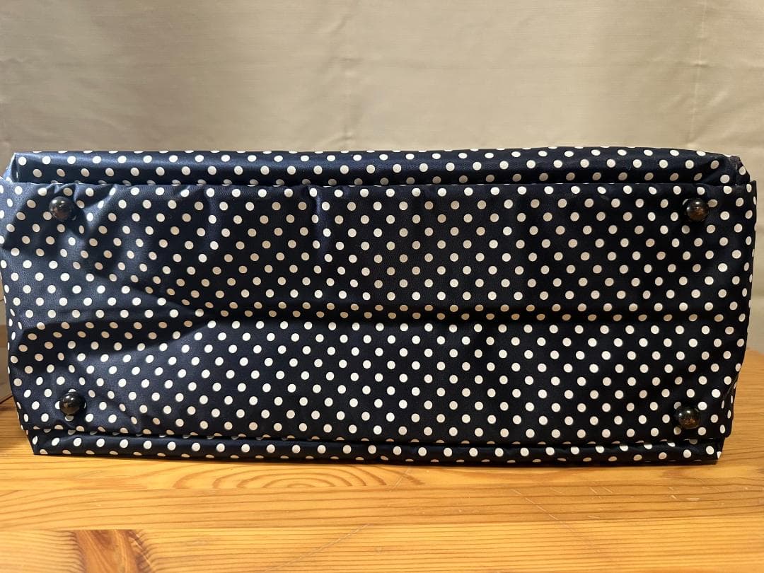 PORTER 犬猫用ドット柄 キャリーバッグ ネイビー